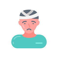 Head Injury icon in vector. Illustration