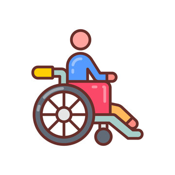 recommend clip art: Paralysis icon in vector. Illustration