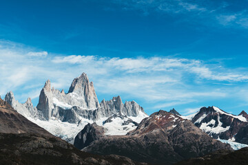 Fitz Roy mountain panorama in the Southern Patagonia, Argentina