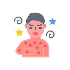 Anaphylaxis icon in vector. Illustration