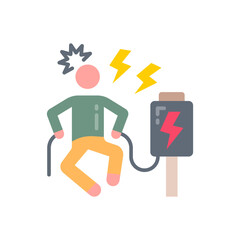 Electric Shock icon in vector. Illustration