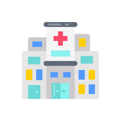 Hospital icon in vector. Illustration