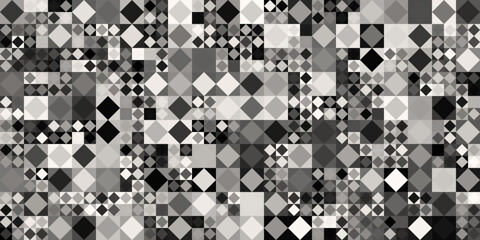 White square pattern. White silver geometric universal background for business presentation . Abstract elegant seamless pattern. Minimalist empty triangular BG. Halftone monochrome cover