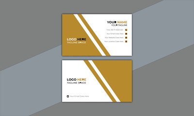 double-sided template. Horizontal vector illustration, 
Portrait and landscape orientation. Simple and clean business
card. Template corporate visiting card. 