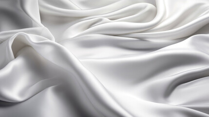 Fototapeta na wymiar Abstract, Texture, Background, Pattern. Texture of Luxury Bright White Silk Waves Background. Generative Ai
