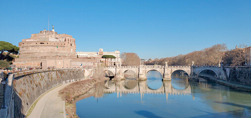 The Castel Sant'Angelo and the Tiber, Rome