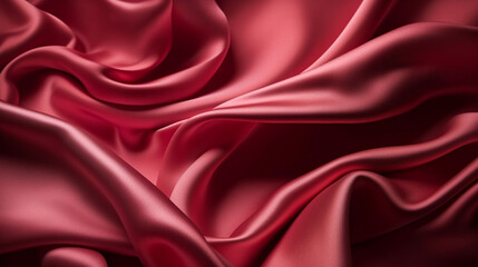 Obraz premium Abstract, Texture, Background, Pattern. Texture of Luxury Bright Rose Pink Silk Waves Background. Generative Ai