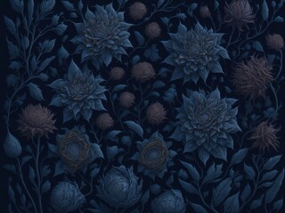 abstract floral background ai generative