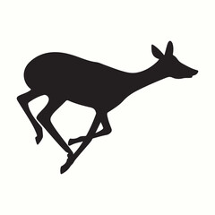 Okapi silhouettes and icons. Black flat color simple elegant Okapi animal vector and illustration.