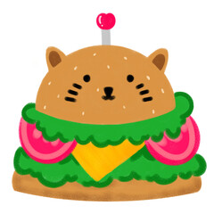 hamburger cute