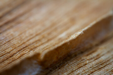 Extreme closeup of an old book from the side