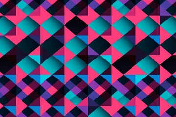 simple seamless geometric pattern, abstract colorful geometric pattern, seamless geometric pattern with triangles, geometric background, abstract geometric background, Generative AI