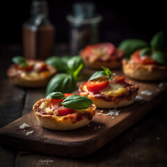 italienische Mini-Pizza, AI generiert