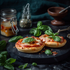 italienische Mini-Pizza, AI generiert