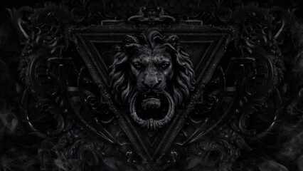 Fototapeta premium Dark Lion