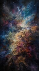 Naklejka na ściany i meble [PORTRAIT] Galactic Wonders: Exploring the Mysteries of the Universe