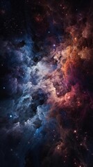 Fototapeta premium [PORTRAIT] Galactic Wonders: Exploring the Mysteries of the Universe