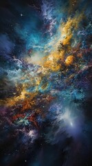 Fototapeta premium [PORTRAIT] Galactic Wonders: Exploring the Mysteries of the Universe