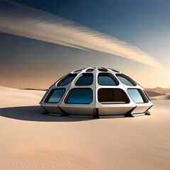 Obraz premium car in desert