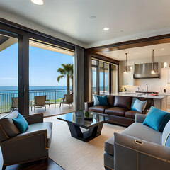 Naklejka premium modern living room