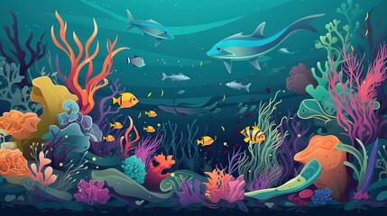 Obraz na płótnie Canvas World Ocean Day, Generative ai