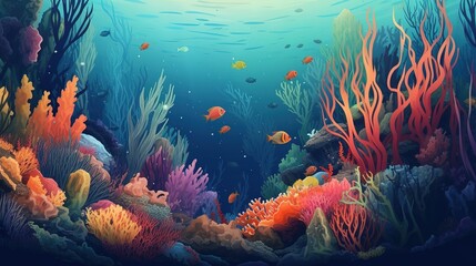 Obraz na płótnie Canvas World Ocean Day, Generative ai