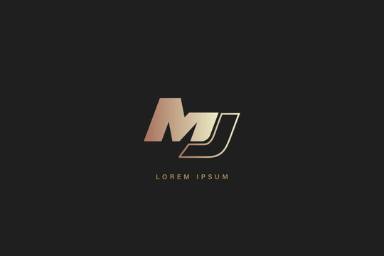 mj modern luxury typography logo design, mj sports logo, mj initials, mj tech logo, brand identity 