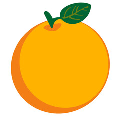 orange fruit isolated on white