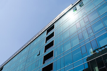 Obraz premium Modern office glass building. Business center