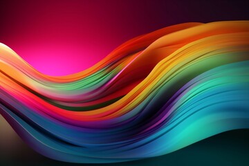 background abstract bright neon dynamic pink vibrant futuristic modern generative ai flow gradient illustration. Generative AI.