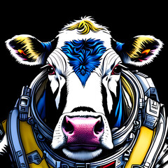 Cow astronaut