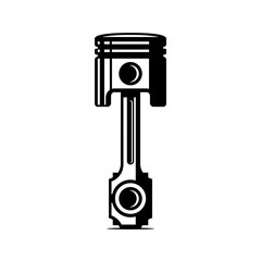 vector piston motor on white background