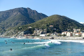 Obraz premium Surfspot Levanto, Italien