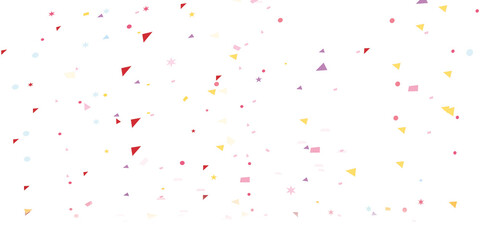 flake ribbon paper isolated on white background