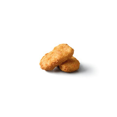 Nucket Fried chicken isolated on white background	
