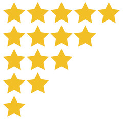 Cascade of golden stars, symbolizing high ratings, excellent quality or top-tier performance.