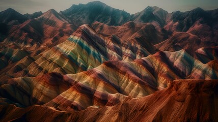 Magic of Light and Shadows: Revealing the Dynamic Textures of Zhangye Danxia Landform