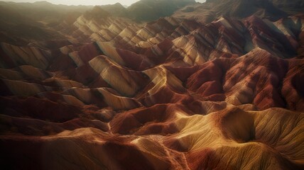 Magic of Light and Shadows: Revealing the Dynamic Textures of Zhangye Danxia Landform