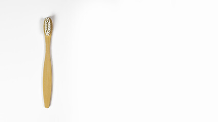 Toothbrush on a white background. Dental care concept.