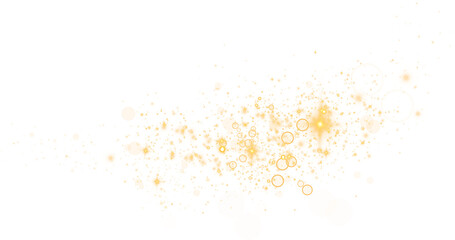 Fototapeta na wymiar Golden glitter wave abstract illustration. Gold star dust trail sparkling particles isolated on transparent background. Magic concept. PNG.