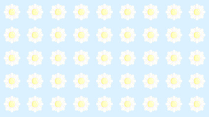 ピクセルアートなナチュラルマーガレットパターン★