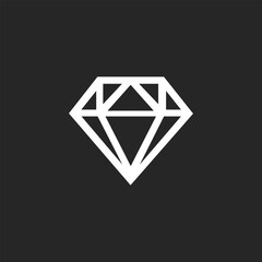 Minimal Diamond logo designs illustrations vector icon