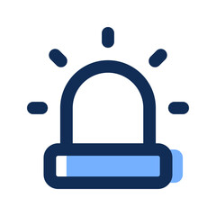 alarm filled line icon