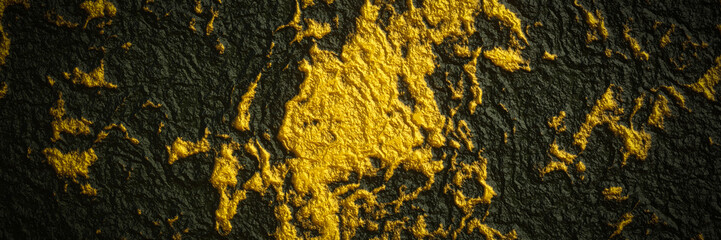 Abstract gold and black background.
