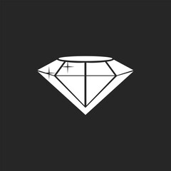Diamond monogram illustrations logos 