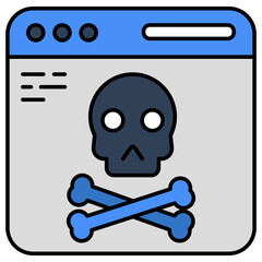 Premium download icon of web hacking 