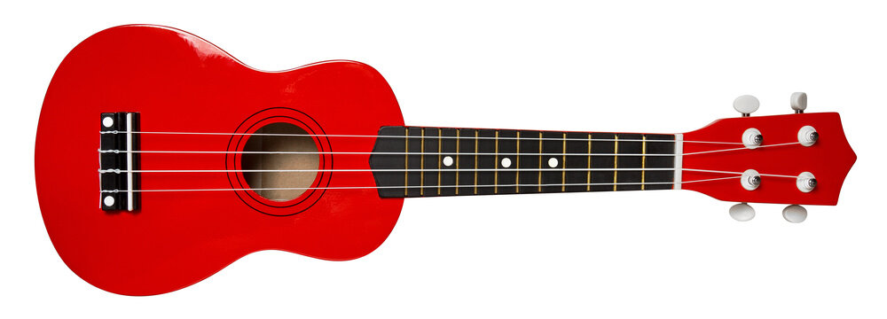 Red ukulele cut out