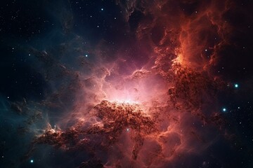 A vast cosmos of stars and nebulae. Generative AI