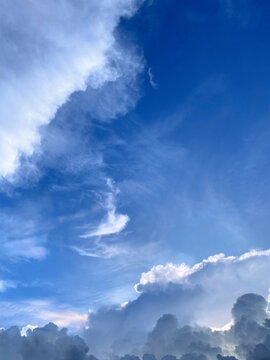 blue sky with clouds