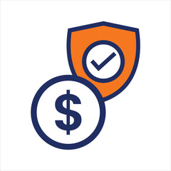 money saving insurance plan icon
